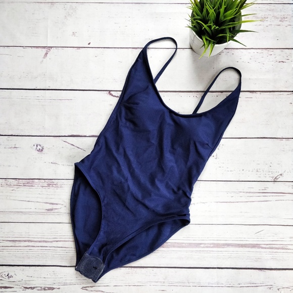 ASOS Other - NWOT SOUTH BEACH Low Back High Leg Swimsuit Navy 6